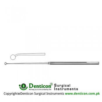 Ray Micro Curette Angled 45° - Vertical Stainless Steel, 19 cm - 7 1/2" Diameter 4.0 mm Ø